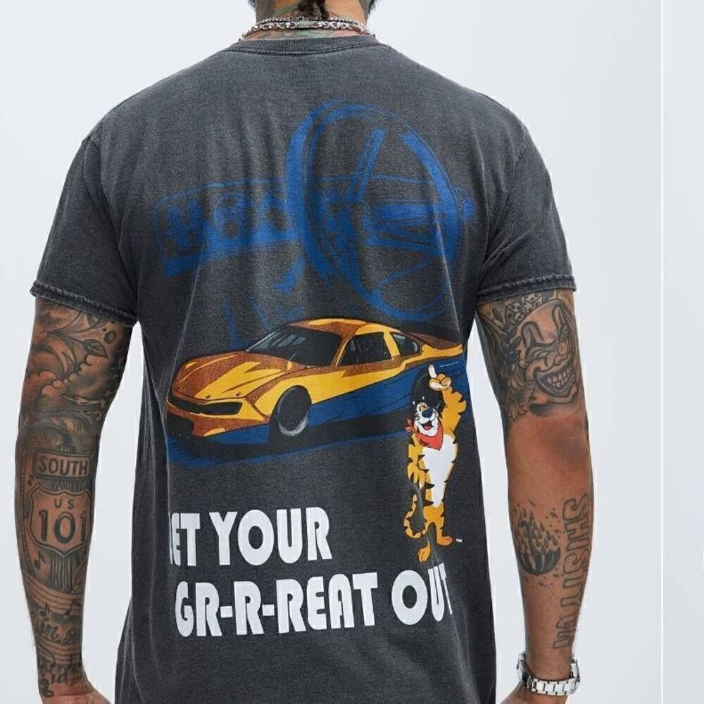 Kellogg's Frosted Flakes Oversized Short Sleeve T-shirt -R - Picture 2 of 5
